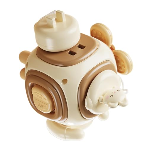 キューブおもちゃ キューブトイ - 六面知育ボックス | うさぎデザインの知育キューブ - 子供・未就学児・小学生・幼児・家族遊び・旅行・トラベル・フロア・床・幼稚園向け 1