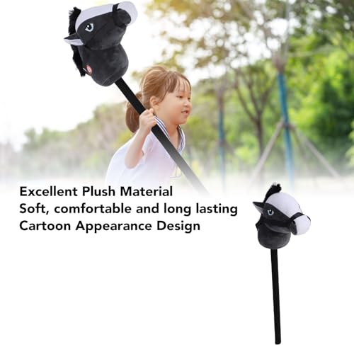 Generic ホビー馬スティックおもちゃかわいいぬいぐるみ手作りスティック馬子供用ホーム幼稚園パーー27.56 X 4.72 X 9.84インチ (黒)の詳細・まとめ 画像