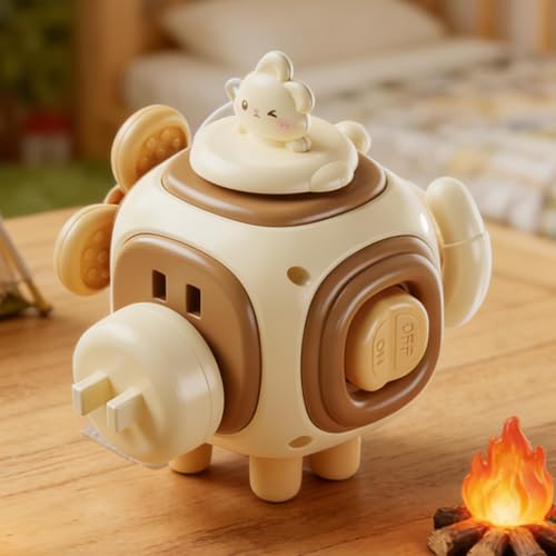 キューブおもちゃ キューブトイ - 六面知育ボックス | うさぎデザインの知育キューブ - 子供・未就学児・小学生・幼児・家族遊び・旅行・トラベル・フロア・床・幼稚園向けの特徴・詳細 画像