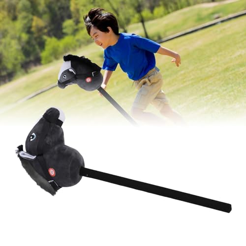 Generic ホビー馬スティックおもちゃかわいいぬいぐるみ手作りスティック馬子供用ホーム幼稚園パーー27.56 X 4.72 X 9.84インチ (黒)の特徴・詳細 画像