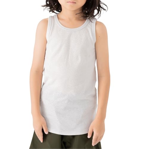 [アルトタスカル] ぜんぶおもてでおなかでぬ 肌着 インナー メッシュ 2枚セット キッズ ベビー 子供服 ベビー服 半袖 タンクトップ キャミソール 無地 丈長め リバーシブル 12720581-120F 1