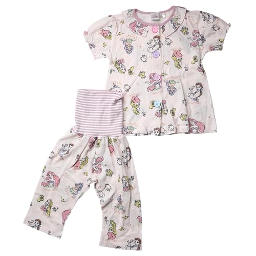 [ディズニー] プリンセス パジャマセット 半袖+8分丈パンツ 95 1