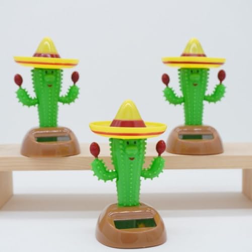 ソーラー置物 太陽光発電 車内 飾り 動き ソーラーおもちゃ サボテン フィギュア 庭 ホーム オフィス かわいい 癒し系 インテリア 贈り物 2個セットの詳細・まとめ 画像