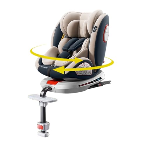 HZDMJ チャイルドシート 360度 回転式 ISOFIX対応 成長に合わせて使える 新生児から12歳頃 (0-36kg) シートベルト固定 ジュニアシート ベビーシート 乗り降りらくらく サンシェード付き ヘッドレスト11段階調節 5点式シートベルト 取り付け簡単 EU安全基準 ECE認証済み 二年保証 1