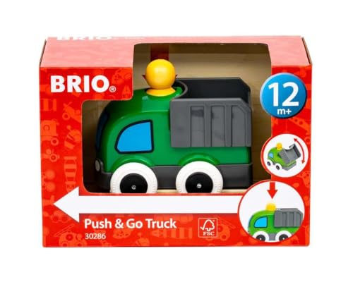 BRIO (ブリオ) プッシュ&ゴー トラック 緑 30286 対象年齢1歳~ 【おもちゃ 玩具 木製おもちゃ プレゼント（誕生日/クリスマス）】の詳細・まとめ 画像