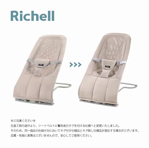 リッチェル(Richell) バウンシングシートN ローズベージュ 対象月齢：1カ月～24カ月頃 折り畳み可能の詳細・まとめ 画像