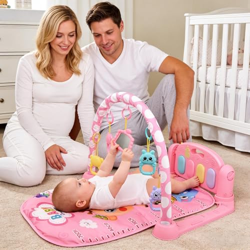 キッズミュージカルフロアプレイマット - ミュージカルライトラーニングジム、早期教育プレイマット、インタラクティブ保育プレイシステム、調整可能な幼児発達玩具 | キッズミュージカルフロアプレイマット寝室、保育園、プレイルーム、ホーム用の特徴・詳細 画像