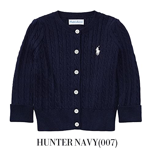 ポロ ラルフローレン ベビー服 カーディガン Polo Ralph Lauren ラルフ ベビー ニット セーター 赤ちゃん 男の子 女の子 赤ちゃん かわいい おしゃれ 誕生日プレゼント プレゼント ブランド 人気 孫 出産祝い ギフト 贈り物 お祝い (HUNTER NAVY(ネイビー), 9M(9ヶ月～12ヶ月))の特徴・詳細 画像