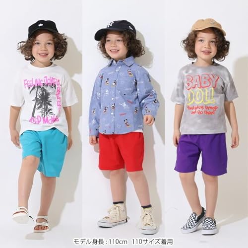 BABYDOLL（ベビードール）通販限定カラーあり ベビドハーフパンツ [無地] 5038K 140cm レッドの特徴・詳細 画像