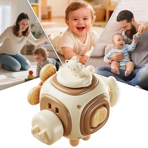 キューブおもちゃ キューブトイ - 六面知育ボックス | うさぎデザインの知育キューブ - 子供・未就学児・小学生・幼児・家族遊び・旅行・トラベル・フロア・床・幼稚園向けの特徴・詳細 画像