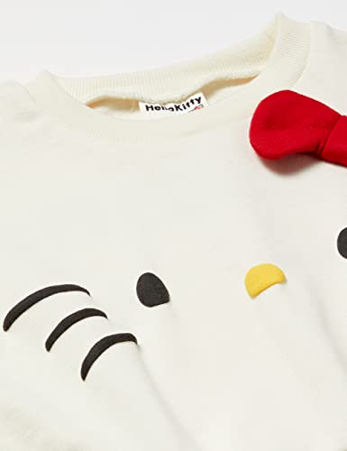 [SANRIO] サンリオ トレーナー ハローキティリボン付き ベビー オフホワイト 100の特徴・詳細 画像