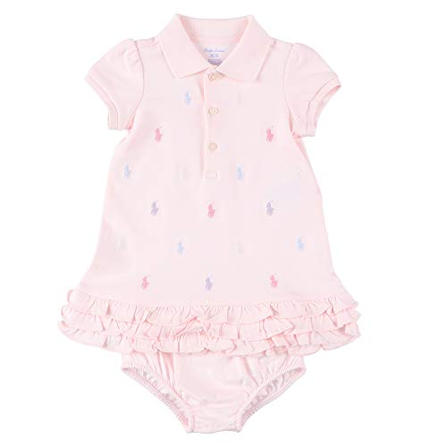Polo Ralph Lauren Ruffled Polo Dress & Bloomer 【310-676237-003】BSR［半袖 ワンピース BG］(サイズ：24m、カラー：DELICATE PINK) [並行輸入品] 1