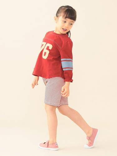 [ビームスミニ] ショーツ 【WEB限定】 ハーフ レギンス パンツ 2026 (80～130cm) キッズ PINK_BORDER 90の特徴・詳細 画像
