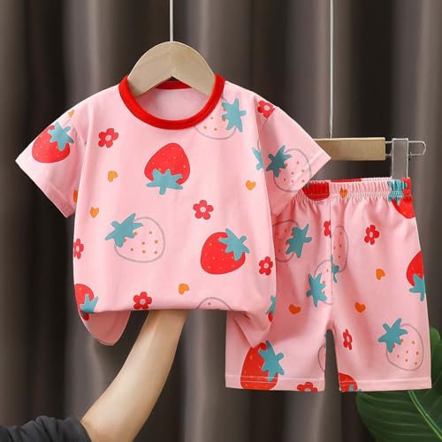 [Shopyruder] ベビー服 女の子 人気 70 80 90 ブランド 夏 セットアップ キッズ 子供服 ショートパンツ プレゼント 赤ちゃん服 ノースリーブ セパレート 夏服 おしゃれ 無地 可愛い 普段着 フリル 韓国風 通園 通学 2点セット(E-レッド,90)の特徴・詳細 画像