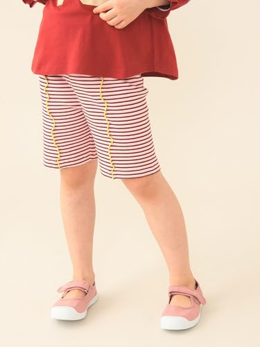 [ビームスミニ] ショーツ 【WEB限定】 ハーフ レギンス パンツ 2026 (80～130cm) キッズ PINK_BORDER 80の特徴・詳細 画像
