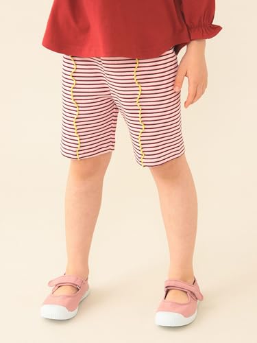 [ビームスミニ] ショーツ 【WEB限定】 ハーフ レギンス パンツ 2026 (80～130cm) キッズ PINK_BORDER 80の詳細・まとめ 画像