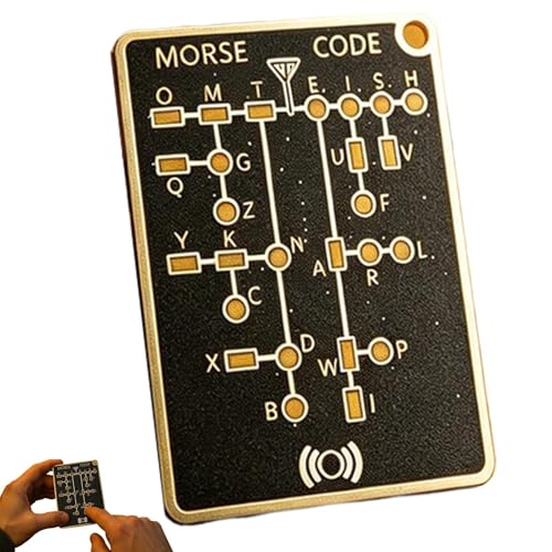 モールス信号トレーナー カード - リアルタイム デコード学習カード、ポータブル電信練習キット | Creativve モールス信号通信ツール、青少年、初心者、愛好家向け 1