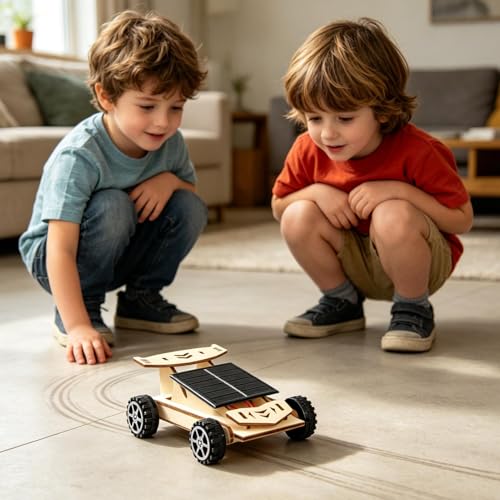 ソーラーカー キット - 手作り教育科学工作 | ソーラーソーラーシステムキットシステムキット - ご家庭でのクラフト 屋外での遊び 学校の授業やクラブ活動 誕生日会 休日のパーティー 様々なアクティビティやイベントにぴったりな男の子向けの知育の詳細・まとめ 画像