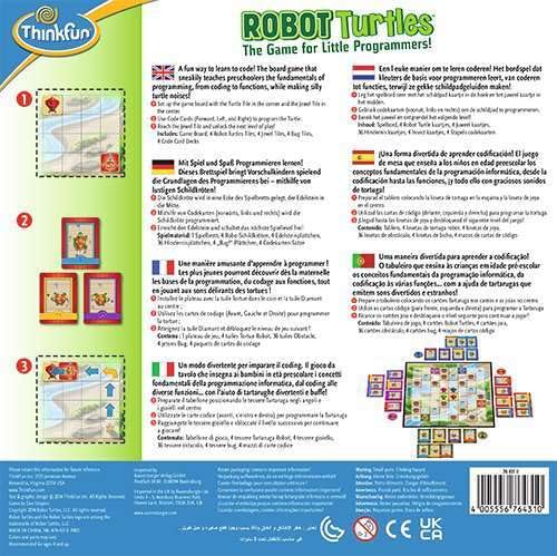 ThinkFun「ロボット・タートルズ」76431 プログラミング的思考力を育むゲーム 日本語説明書付 4歳～ シンクファンの詳細・まとめ 画像