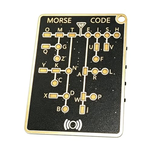 モールス信号トレーナーカードプロ、インタラクティブなLEDと信号ボタンを備えたプロフェッショナルPCB学習デバイス、リアルタイムデコードコード学習カード、暗号化トレーニングツール、エレクトロニクス愛好家向けの外観・全体像 画像