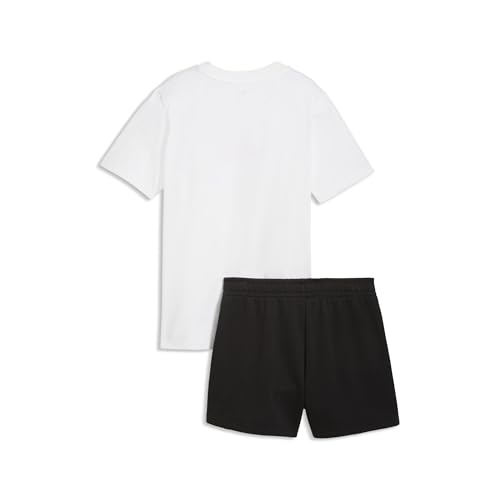 [プーマ] 68780552_ESS NO.1 ロゴ Tシャツ and ショーツ セット G ホワイト/ワイルド ピンク_140の詳細・まとめ 画像