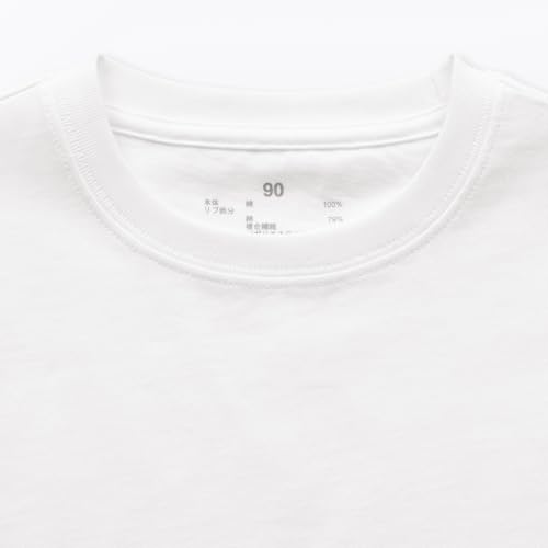 無印良品 あたまするっと 綿天竺編みクルーネック半袖Tシャツ 無地 ユニセックスベビー CC25XA6S オフ白 90の詳細・まとめ 画像