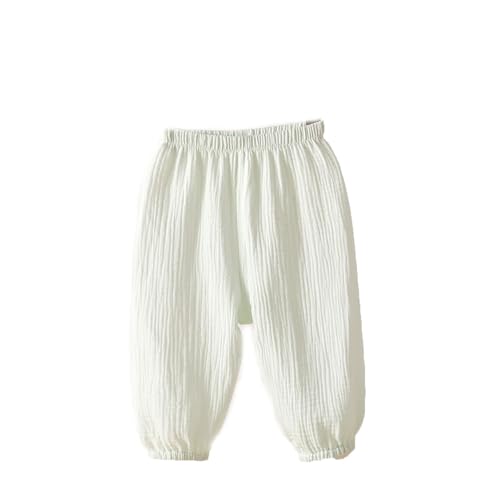 [SEIWARAKU] ズボン パンツ 赤ちゃん キッズ 虫除け 蚊よけ 薄手 可愛い コットン 涼しい ロングパンツ 部屋着 男の子 女の子 日焼け防止 蚊や虫の防止 春 夏 秋 ウエストゴム ４才まで (JP, 数字サイズ, 90, グリーン) 1