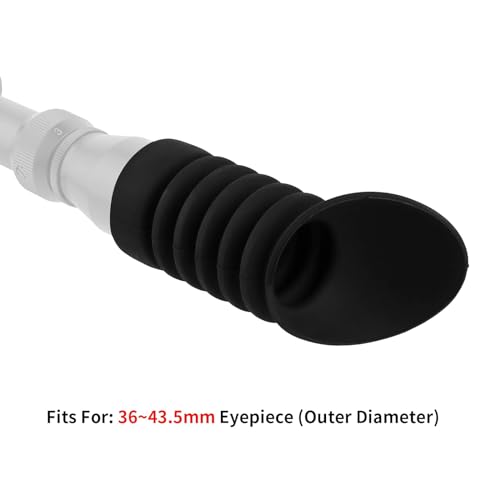 ゴム製接眼レンズカバー 36 ミリメートル-43.5 ミリメートル用斜め接眼レンズフード接眼レンズエクステンダー顕微鏡アイカップ用黒ゴムカバーセットの特徴・詳細 画像
