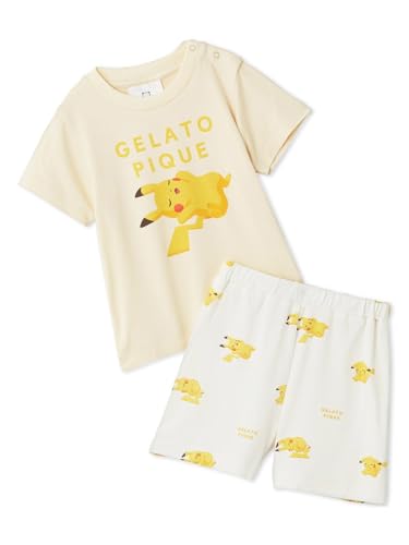 [ジェラート ピケ] 【ベビー】キャラクター柄接触冷感プリントTシャツ&ショートパンツセット PBCT244431 ユニセックスベビー YEL 80 1