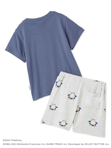[ジェラート ピケ] 【ベビー】キャラクター柄接触冷感プリントTシャツ&ショートパンツセット PBCT244431 ユニセックスベビー NVY 80の詳細・まとめ 画像