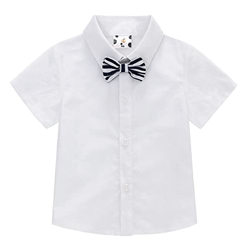 [Famuka] ベビー服 男の子 キッズ シャツ ハーフパンツ ポロシャツ 子供 ボーイズ Tシャツ スクール トップス 春夏服 ベビー ポケット付 通園通学 (color4, 90)の詳細・まとめ 画像