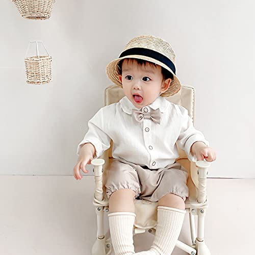 [Famuka] ベビー服 男の子 キッズ シャツ ハーフパンツ ポロシャツ 子供 ボーイズ Tシャツ スクール トップス 春夏服 ベビー ポケット付 通園通学 (color2, 80)の特徴・詳細 画像
