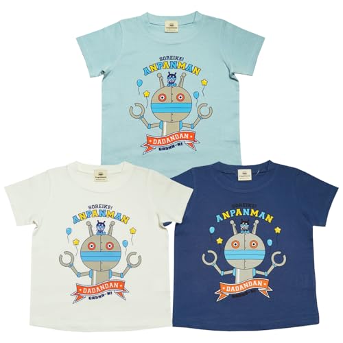 [バンダイ] 【本体綿100％】2026年 夏物 アンパンマン 天竺 ダダンダン 半袖Tシャツ Anpanman ネイビー◇95cmの特徴・詳細 画像