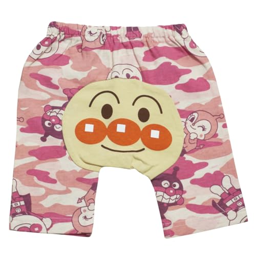 [バンダイ] 【本体綿100％】2026年 夏物 アンパンマン 天竺 総柄モンキー５分丈パンツ Anpanman ピンク◇90cmの詳細・まとめ 画像
