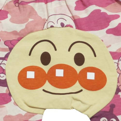 [バンダイ] 【本体綿100％】2026年 夏物 アンパンマン 天竺 総柄モンキー５分丈パンツ Anpanman ピンク◇90cmの特徴・詳細 画像