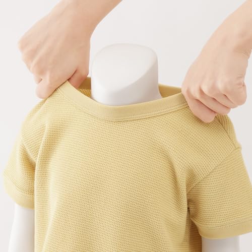 無印良品 あたまするっとワッフル編み半袖Tシャツ ユニセックスベビー CC28VA6S 生成 90の詳細・まとめ 画像