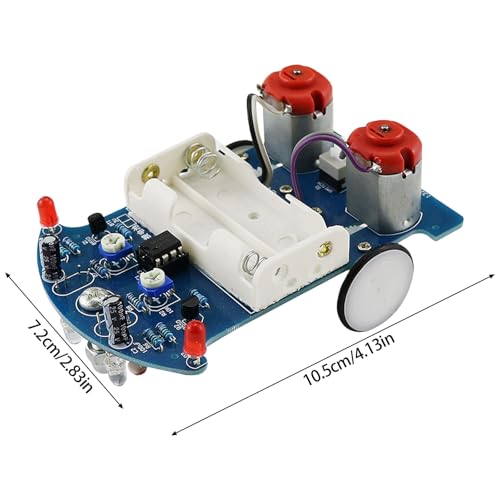 はんだ付け練習学習エレクトロニクスセットエレクトロニクス用ライン追従ロボットライントレースカーセットの特徴・詳細 画像