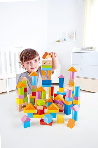 Hape(ハペ) ヨーロッパのカラフルつみき101 E8247 1歳~の特徴・詳細 画像