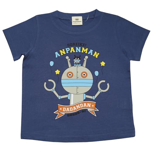 [バンダイ] 【本体綿100％】2026年 夏物 アンパンマン 天竺 ダダンダン 半袖Tシャツ Anpanman ネイビー◇95cm 1