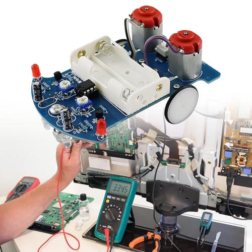 はんだ付け練習学習エレクトロニクスセットエレクトロニクス用ライン追従ロボットライントレースカーセットの特徴・詳細 画像