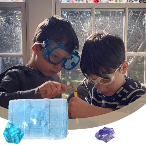 子供用宝石採掘セット - 宝箱型宝石掘削STEM科学キット、教育地質学クリスタル発掘ブロック、創造的な考古学発見おもちゃ |女の子と男の子への学習誕生日プレゼントの特徴・詳細 画像