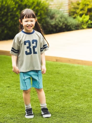 [ビームスミニ] ショーツ 【WEB限定】 ハーフ レギンス パンツ 2026 (80～130cm) キッズ BLUE_BORDER 130の詳細・まとめ 画像