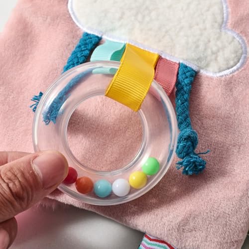 布おもちゃ 赤ちゃん 0歳 感覚タグ付き 知育玩具 音が出る 指遊び 布のおもちゃ 洗える 吊り下げリング付 歯固め 寝かしつけ ベビー 幼児 出産祝い 誕生日プレゼント [並行輸入品]の特徴・詳細 画像