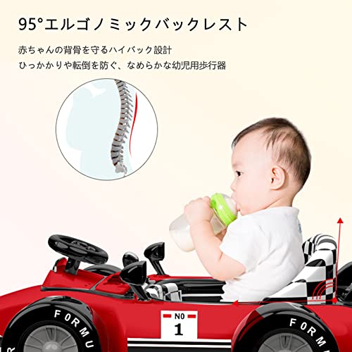 歩行器 ベビーウォーカー 赤ちゃん 歩行機 育児 3way ウォーカー/手押し車として使用可能 歩く練習 安全ストッパー 取り外し可能 高度調整可能 滑り止め 車形 安全 音楽を再生可能 ベビー用品 出産祝い おしゃれ ベビー用品(ブルー)の特徴・詳細 画像