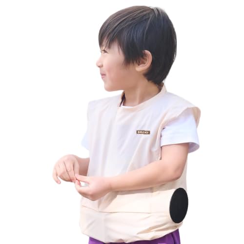 [ベビエア] 公式 ファンベスト キッズ 空調作業服 猛暑対策 【着るだけで表面温度-10度】 クールベスト 子ども 冷却 涼しい 暑さ 猛暑 熱中症 幼児 育児 軽量 冷却 おでかけ [バッテリーなし] 1
