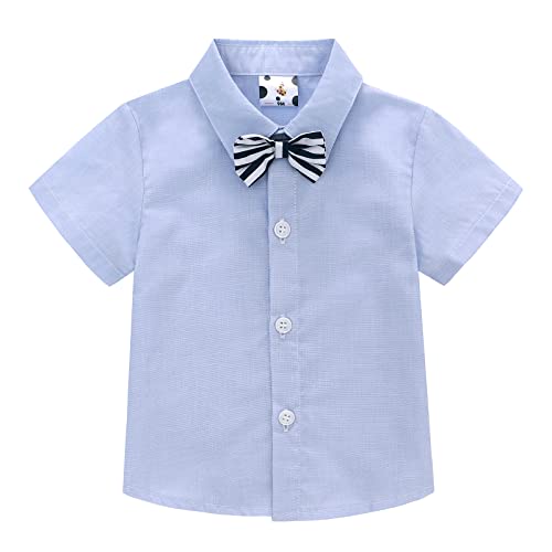 [Famuka] ベビー服 男の子 キッズ シャツ ハーフパンツ ポロシャツ 子供 ボーイズ トップス ベビー 通園通学 (color3, 90)の詳細・まとめ 画像