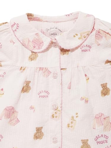 [ジェラート ピケ] 【BABY】パジャマパーティー柄シャツ PBFT262471 ユニセックスベビー PNK 80の特徴・詳細 画像