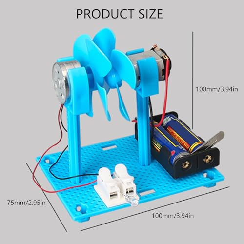 風力発電モデルキット 物理実験 知育玩具 教材子供向け科学玩具 教室用 家庭用 風力発電モデルキットの特徴・詳細 画像