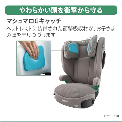 Aprica(アップリカ) ジュニアシート ブースターシート ISOFIX固定 ライドクルーISOFIX AB 3歳半頃~12歳頃まで R129適合 カップホルダー付 背もたれ取り外し可 (ブラウン) 【2024年モデル】 2213768の特徴・詳細 画像