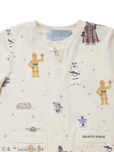 [ジェラート ピケ] 【STAR WARS】【ベビー】総柄半袖ロンパース PBCO262400 ユニセックスベビー CRM 80の特徴・詳細 画像